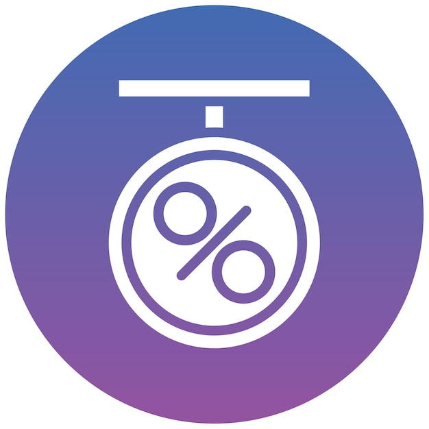 Ilustración del vector de la etiqueta de descuento