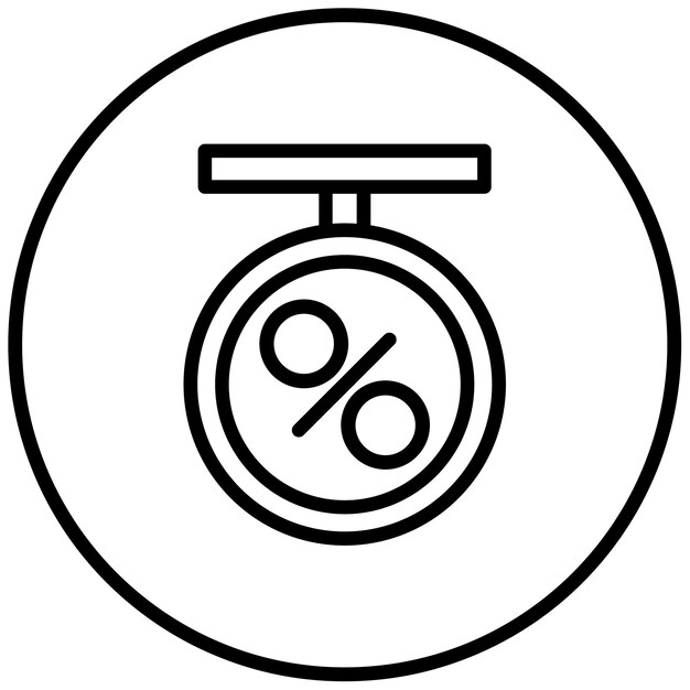 Ilustración del vector de la etiqueta de descuento