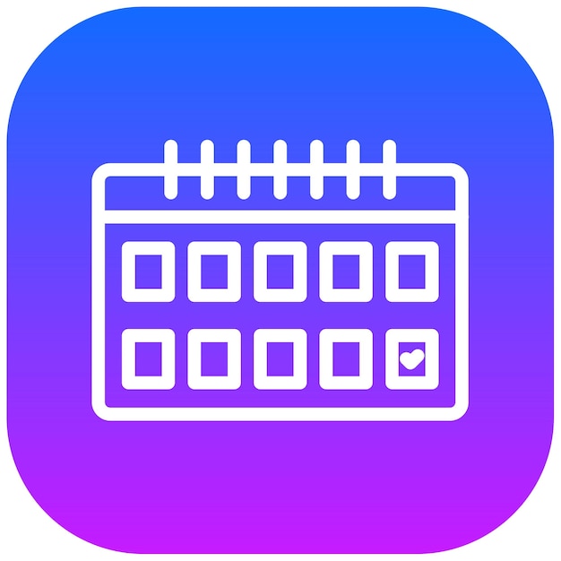 Ilustración del vector de eventos programados