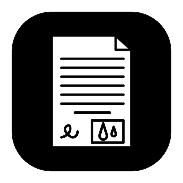 Ilustración del vector de evidencia de la sangre