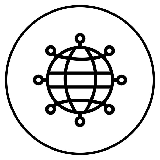 Ilustración del vector de expansión de la red