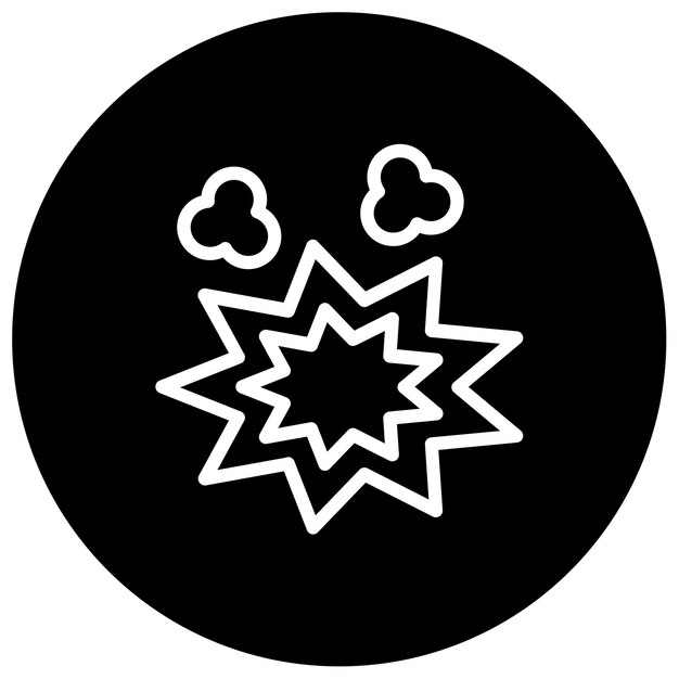 Ilustración del vector de la explosión