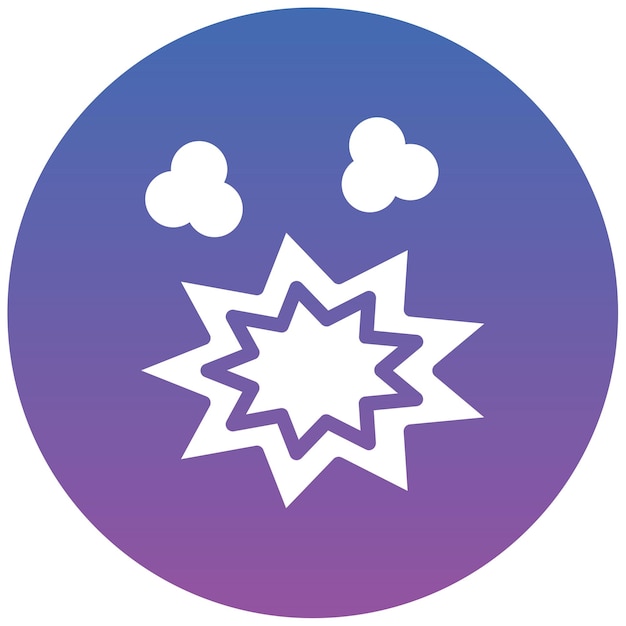 Ilustración del vector de la explosión