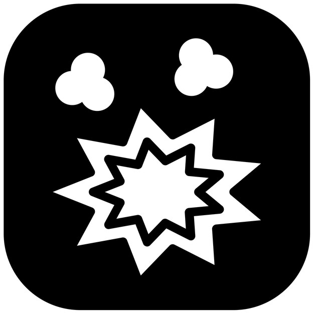 Ilustración del vector de la explosión