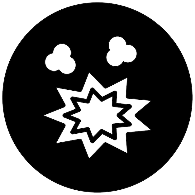 Ilustración del vector de la explosión