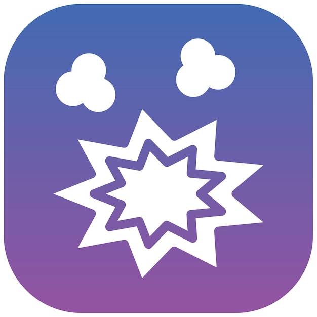 Ilustración del vector de la explosión
