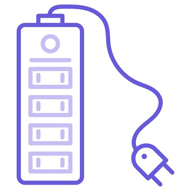 Ilustración del vector de extensión del cordón