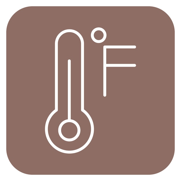 Ilustración del vector de Fahrenheit