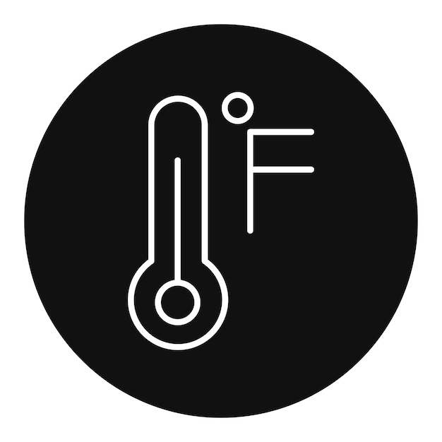 Ilustración del vector de Fahrenheit