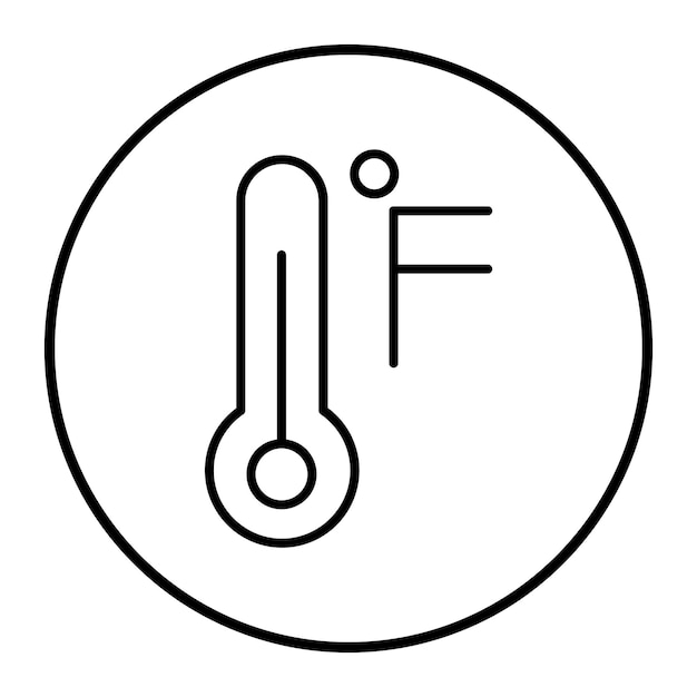 Ilustración del vector de Fahrenheit