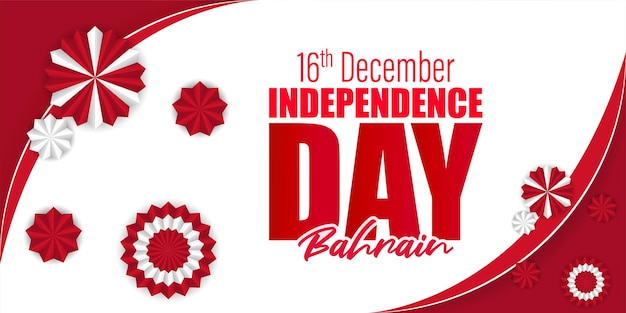 Vector ilustración de vector de feliz día de la independencia de bahrein