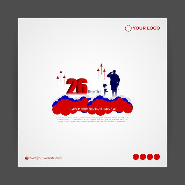 Ilustración de vector de feliz día de la independencia de Eslovenia