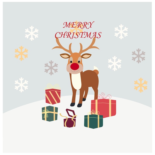 Ilustración de vector de feliz navidad