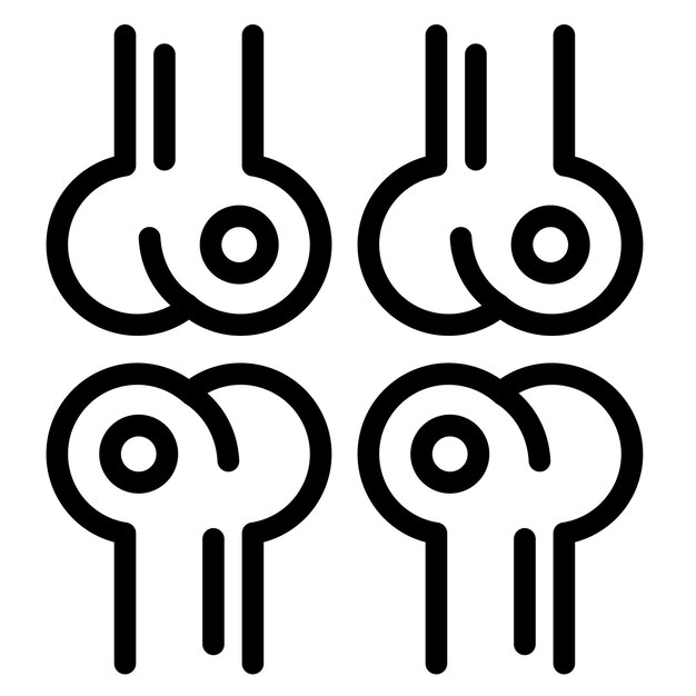Ilustración del vector del fémur