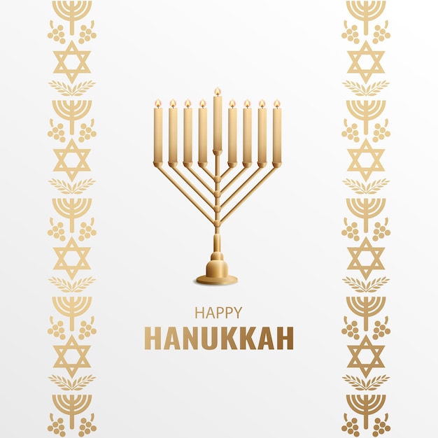 Vector ilustración de vector de la festividad judía de hanukkah