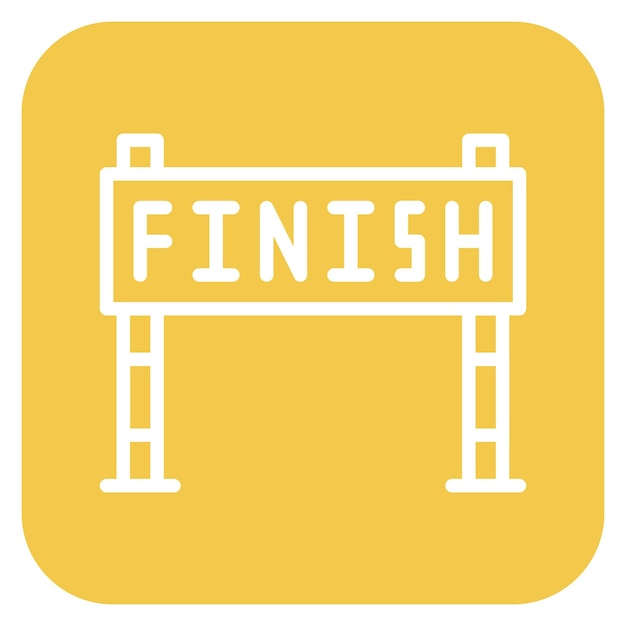 Ilustración del vector de finalización de la carrera