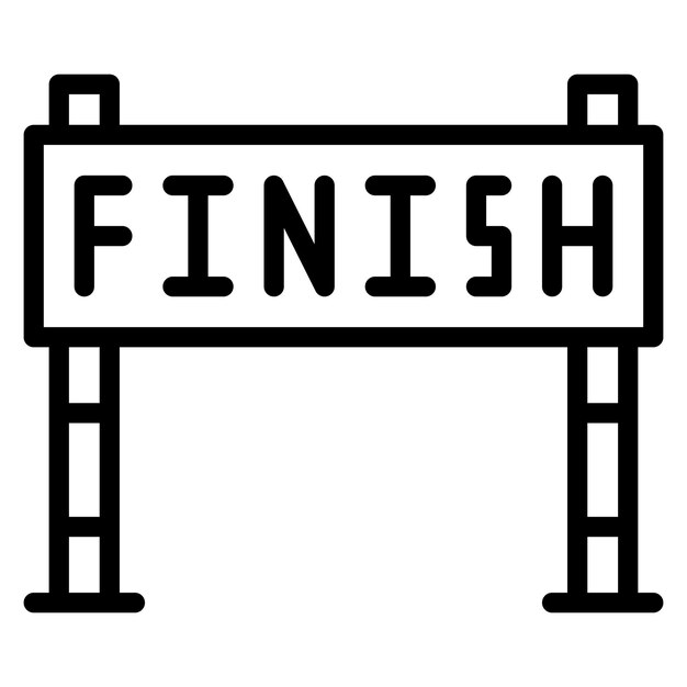 Ilustración del vector de finalización de la carrera