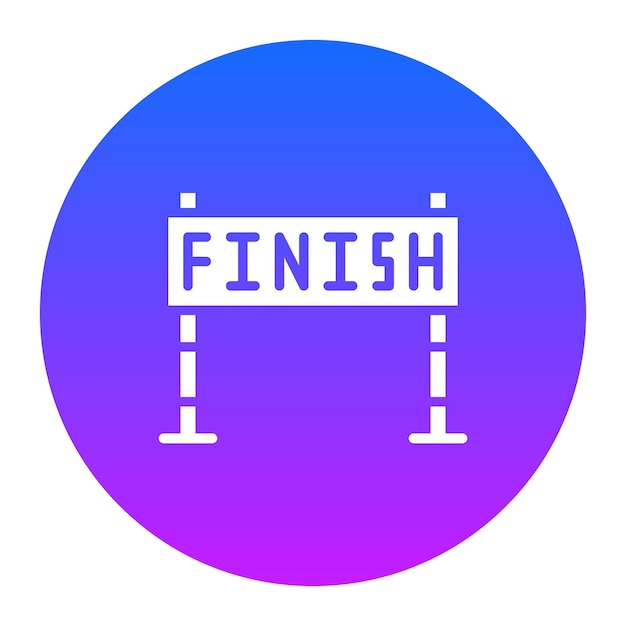 Ilustración del vector de finalización de la carrera
