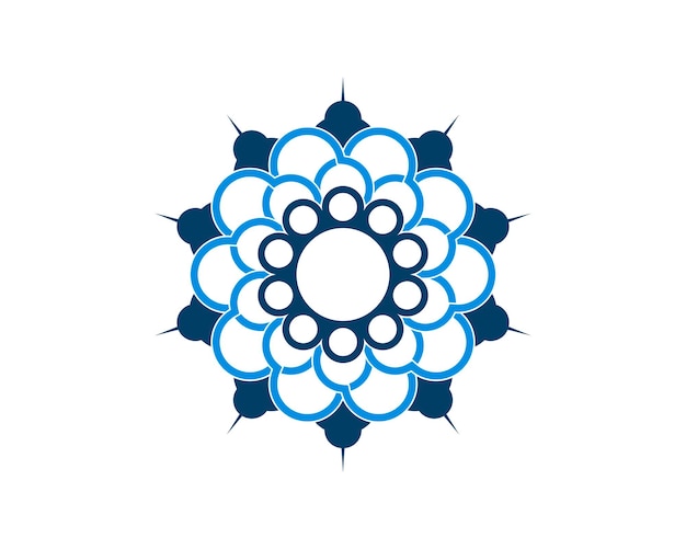 Ilustración de vector de flor azul