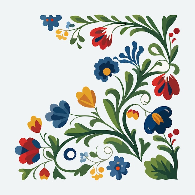 Ilustración de vector de flores populares