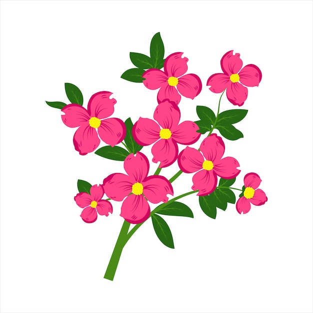 Vector ilustración de vector de flores de primavera floral