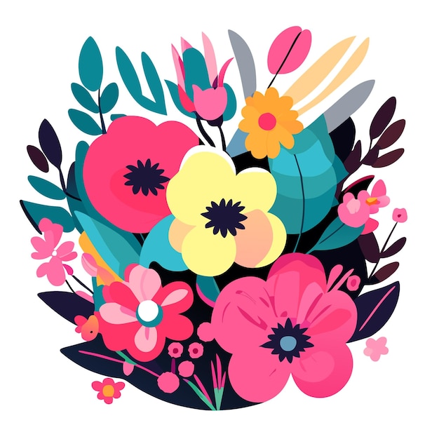 Vector ilustración de vector de flores