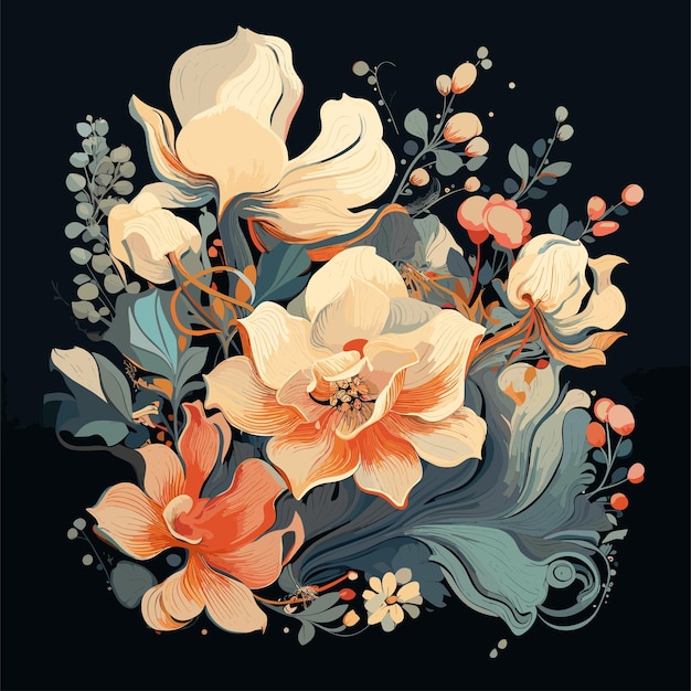 Ilustración de vector de flores