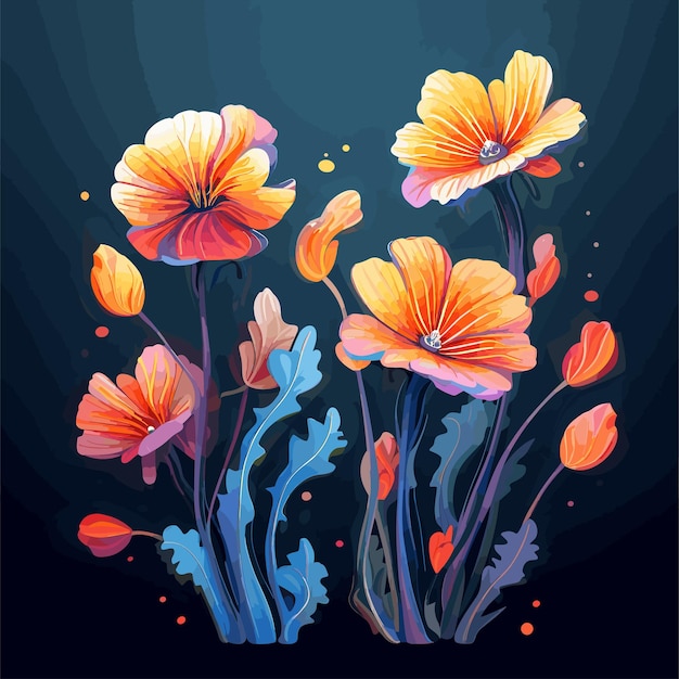 Ilustración de Vector de flores