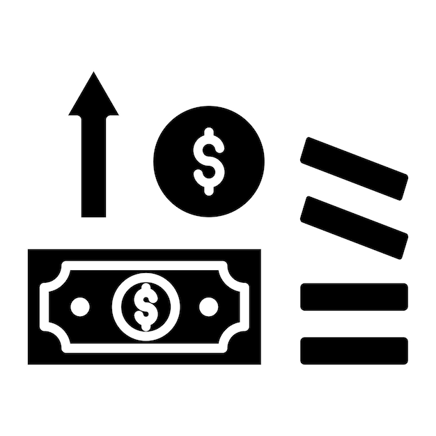 Ilustración del vector de flujo de efectivo