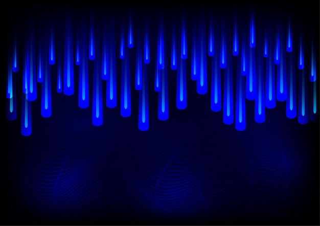 Ilustración de vector de fondo abstracto de alta tecnología de goteo de color azul