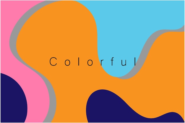 Ilustración de vector de fondo abstracto colorido