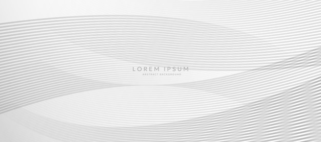 Ilustración de vector de fondo abstracto de curva blanca fondo de banner curvo
