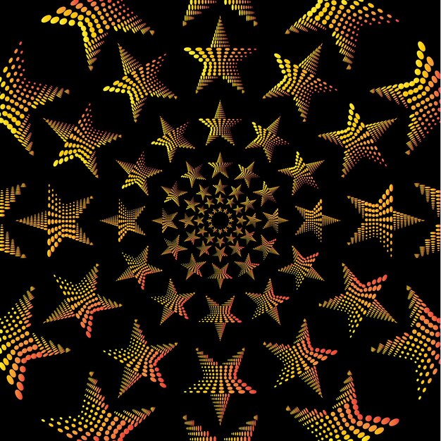 Ilustración de vector de fondo abstracto hermosa estrella brillante