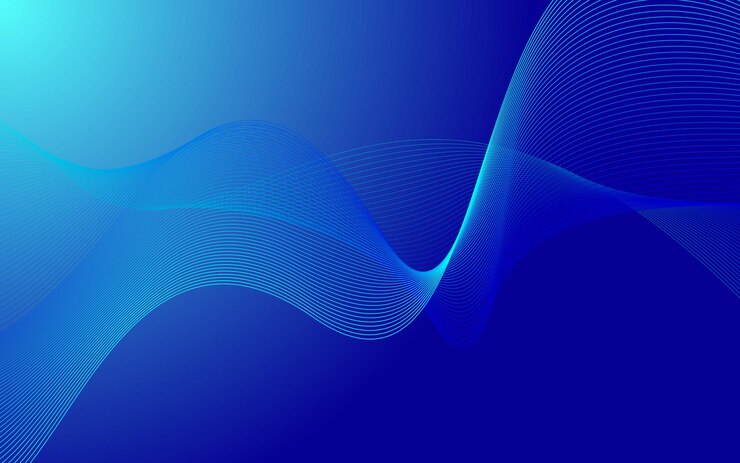 Ilustración de vector de fondo abstracto de línea ondulada colorida