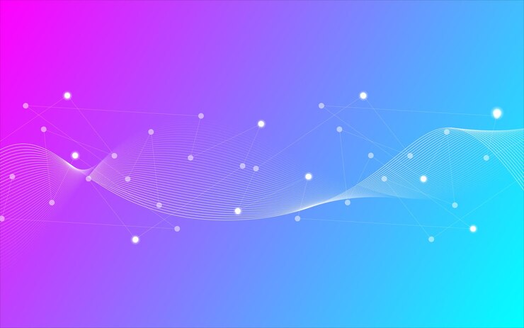 Ilustración de vector de fondo abstracto de línea ondulada colorida