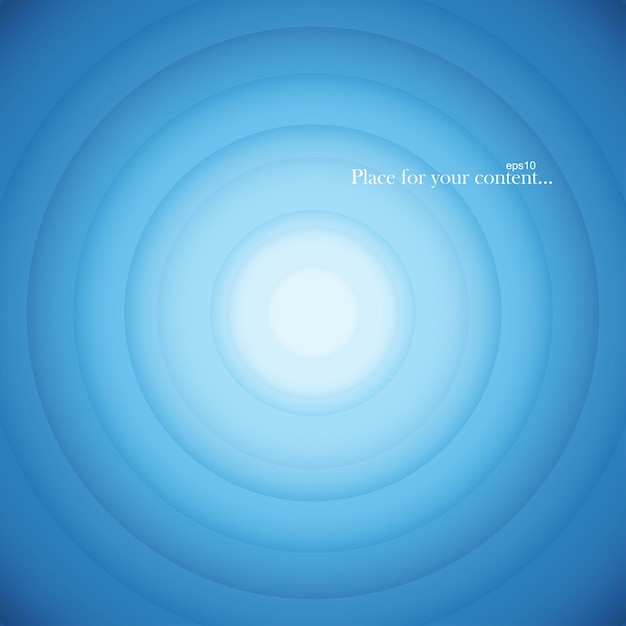 Ilustración de vector de fondo abstracto redondo azul eps10