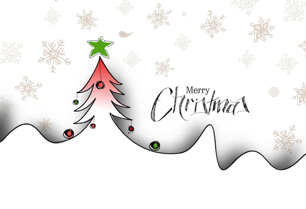 Ilustración de vector de fondo de árbol de Navidad abstracto moderno