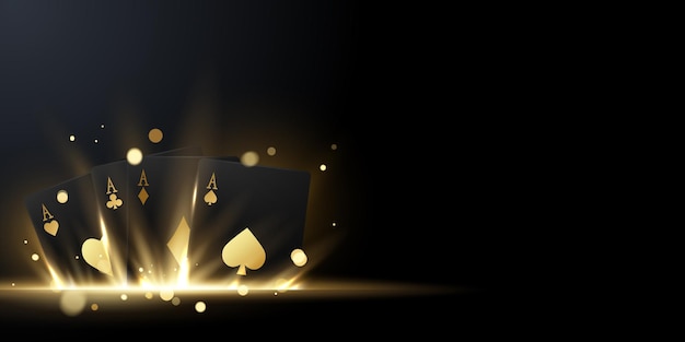 Ilustración de vector de fondo de casino para diseño elegante de banner de cartel de juego