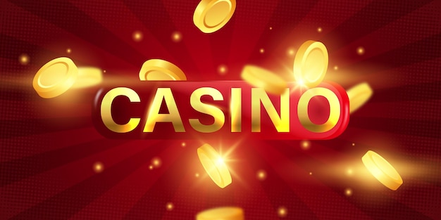 Ilustración de vector de fondo de casino para diseño elegante de banner de cartel de juego