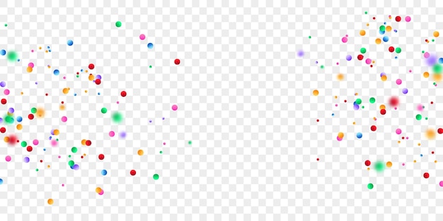 Ilustración de vector de fondo con confeti hermosos colores para fiestas o celebraciones