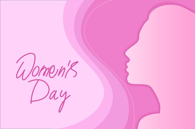 Ilustración de Vector de fondo de día internacional de la mujer