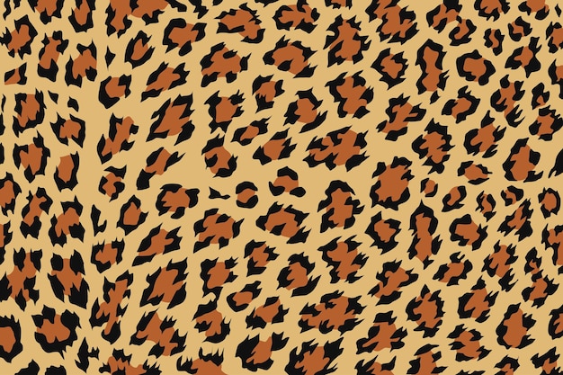 Ilustración de Vector de fondo de diseño de patrón de leopardo.