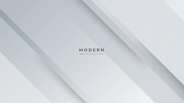 Ilustración de vector de fondo elegante de color blanco y gris geométrico abstracto