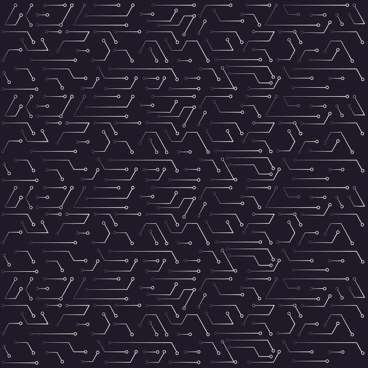 Vector ilustración de vector de fondo estampado de placa de circuito