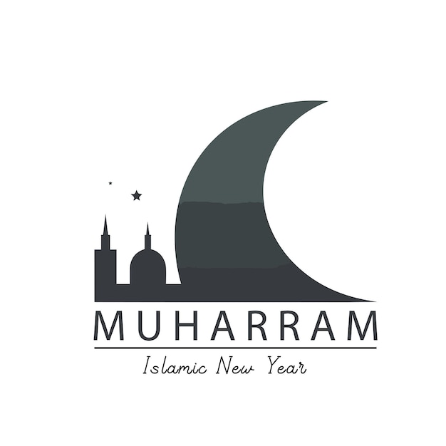 Ilustración Vector Fondo Feliz Año Nuevo Islámico Muharram