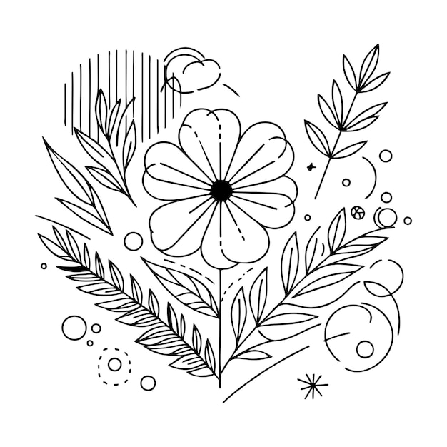 Ilustración de vector de fondo floral abstracto en colores pastel
