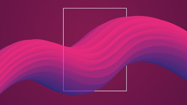 Ilustración de Vector de fondo fluido abstracto moderno