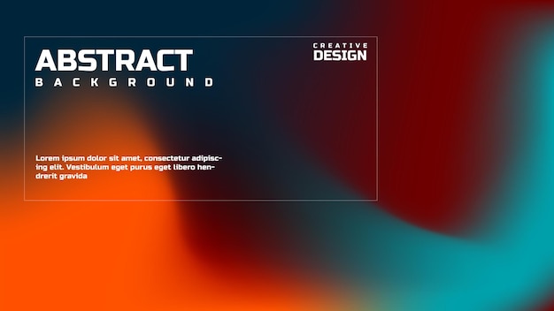 Ilustración de vector de fondo fluido degradado colorido abstracto