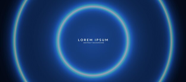 Ilustración de vector de fondo futurista Líneas de diseño que brillan en azul brillante negocios y ciencia
