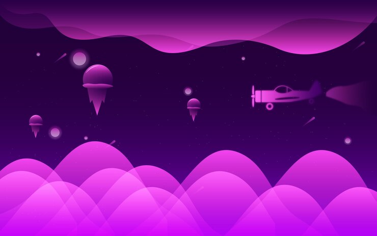 Vector ilustración de vector de fondo de galaxia de dibujos animados